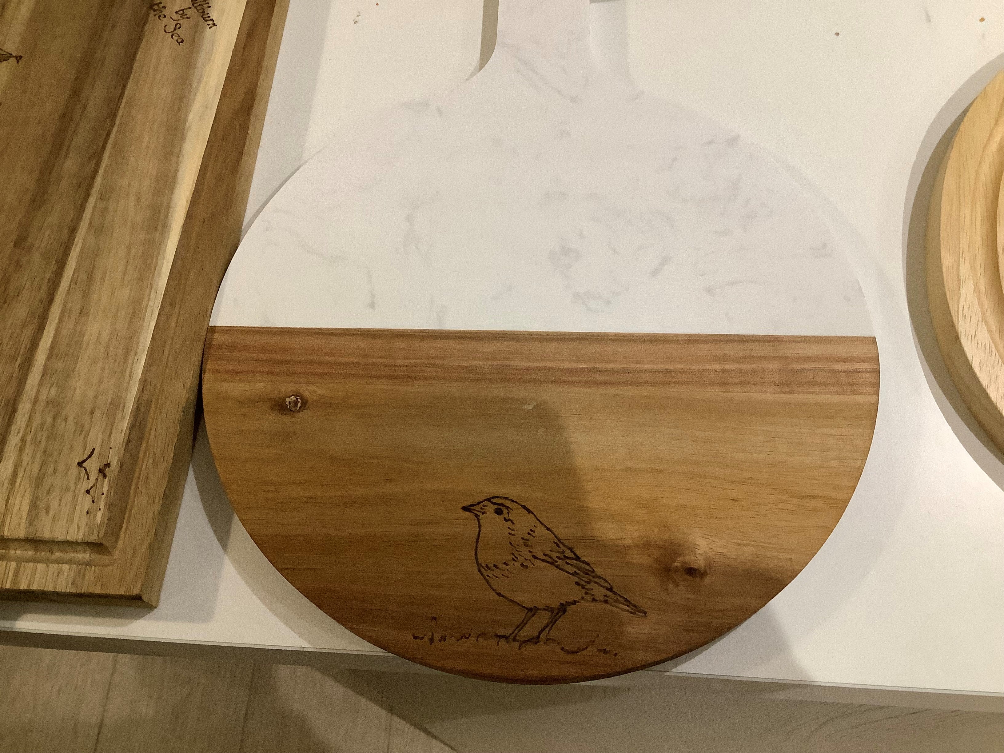 Hand decorated wooden Serving Boards